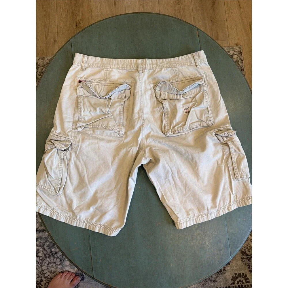 Ecko Unltd Mens 40 Cargo Shorts Tan Khaki Cotton Edison‎ Cargo Short Relaxed